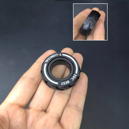 機械師指環edc推牌解壓玩具啪啪幣edc玩具減壓神器不綉鋼指尖陀螺
