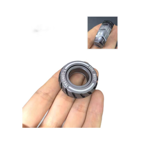 機械師指環edc推牌解壓玩具啪啪幣edc玩具減壓神器不綉鋼指尖陀螺
