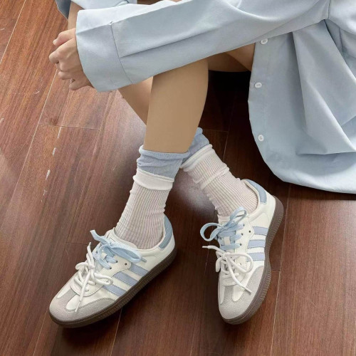婲夢||2024新款秋季德訓鞋女小白鞋子小衆原創板鞋休閒運動鞋潮流