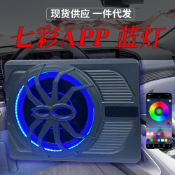 10寸蜘蛛汽車音響 大功率功放有源音箱小鋼砲車用低音砲七彩