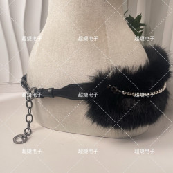 Y2k復古D.I.A毛毛腰帶 仿皮草腰封 毛絨腰鏈 
