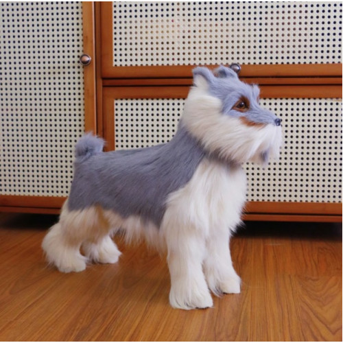 超火仿真狗牧羊犬雪納瑞狼狗動物模型展廳裝飾品家居軟裝狗擺件