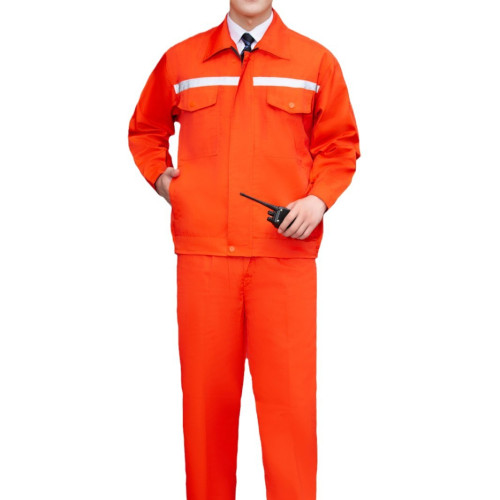普通包邊單反長袖套裝春秋勞保工作服套裝 前後汽修工程服