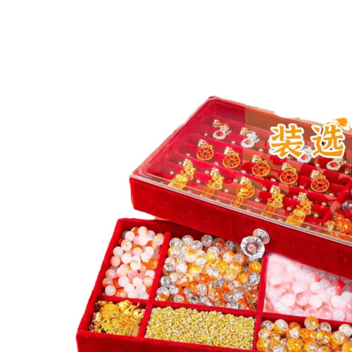 串珠手工diy材料手鏈禮盒女孩子生日禮物兒童首飾盒套裝益智玩具