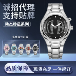 千禧年復古非機械y2k數顯雙顯男士手錶小衆ins風潮牌原創石英腕表