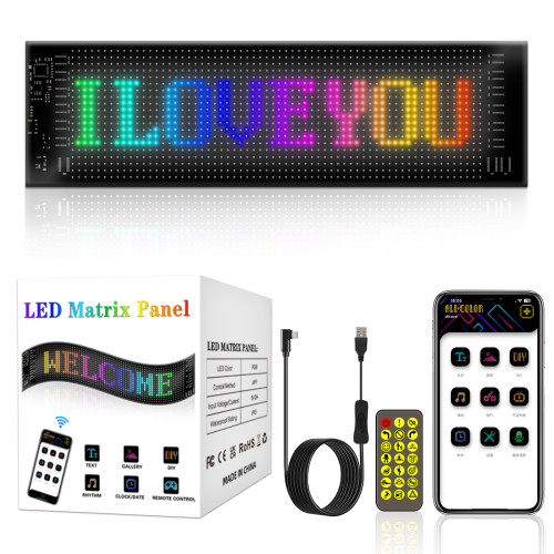 led汽車軟屏usb車用柔性廣告屏APP藍牙智能屏櫥窗惡魔之眼顯示屏