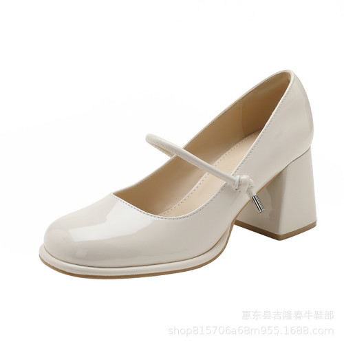 卓詩呢粗跟女鞋：瑪麗珍-56