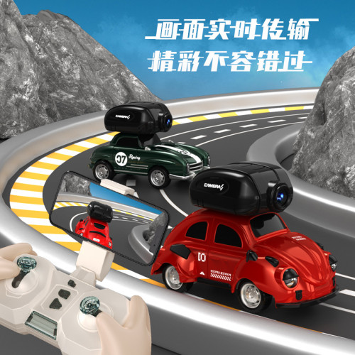 迷你RC遙控車四驅攀爬車玩具碰撞震動男孩越野跑車攝影機