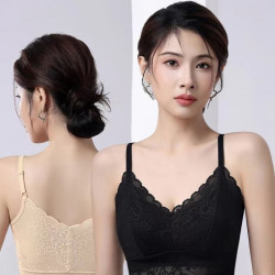 蕾絲吊帶美背聚攏無痕收副乳托胸調整型塑身上衣女士養護文胸