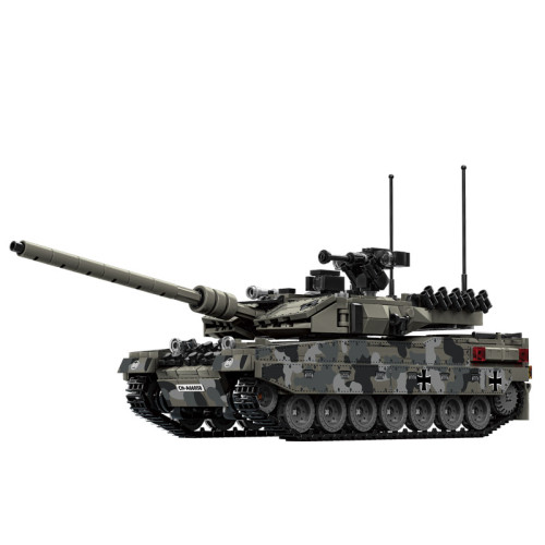 樂毅66050-72豹2A7主戰坦克模型高難度軍事拼裝積木男孩玩具