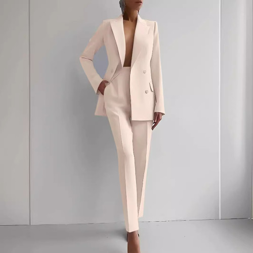 2024春季時尚休閒職業裝女士西服套裝