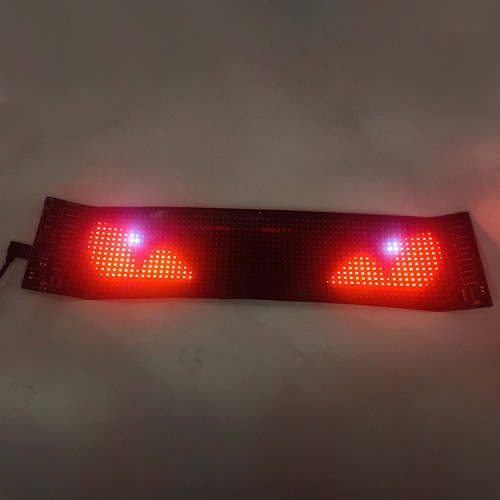 汽車車用LED屏柔性顯示屏APP藍牙智能車貼廣告屏惡魔之眼像素軟屏