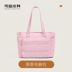 新款托特包單肩包沙灘旅行女士手提包柔軟輕便的蓬松手提包