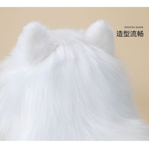 凱特鬍賽尼仿真仿真博美犬狗狗玩偶公仔毛絨玩具男女孩陪伴禮物