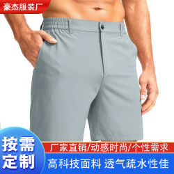 男式休閒短褲7英寸(約17.8公分)輕質高爾夫短褲男士彈力帶3