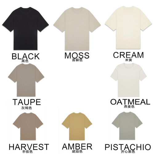 2021SS短袖T恤新款膠印ESSENTIALS街頭寬松T-shritSShirt短袖