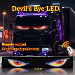 惡魔之眼車用led智能軟屏多模式表情顯示屏LED廣告燈