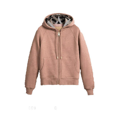 女士衛衣加厚高品質英倫風連帽女衛衣女夾克開衫拉鍊刺綉
