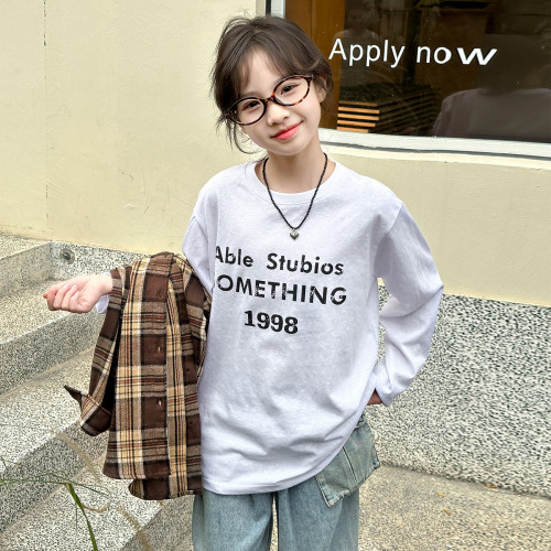 女童格子襯衫春秋款2025新款兒童洋氣休閒襯衣女孩時髦薄外套春裝