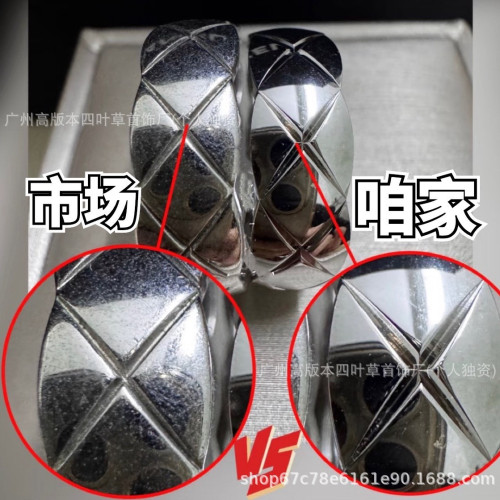 小香菱格戒指925銀鍍18k金coco玫瑰金寬窄版帶鑽男女情侶菱格戒指