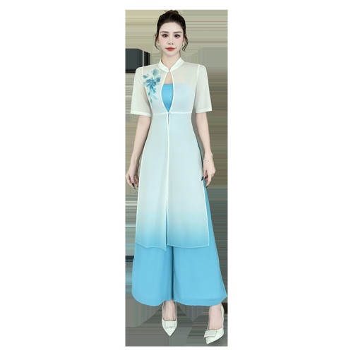 2025新款採耳師服裝美容師spa足浴足療技師工作服套裝改良套-1511