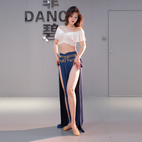 莫代爾肚皮舞服裝練功服性感長裙大碼演出舞蹈套裝新款初學者