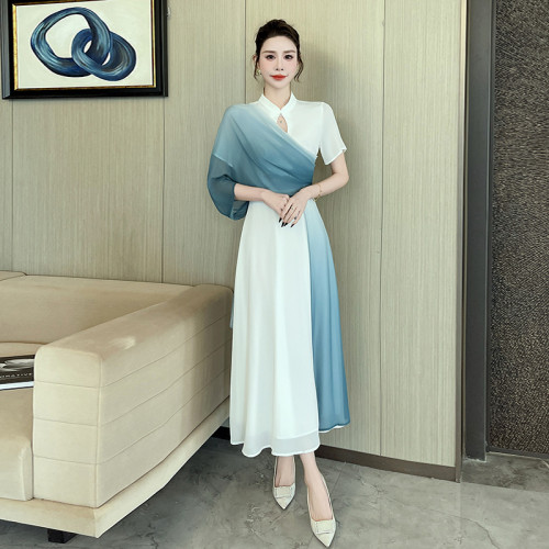 新款風禪意仙氣時尚套裝飄逸披肩女裝技師服沐足足療前台1510