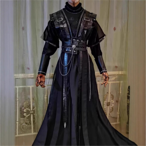 墨燃cos服古裝黑色周暉蕭策安長庚顧昀黑水賀玄cosplay套裝男女