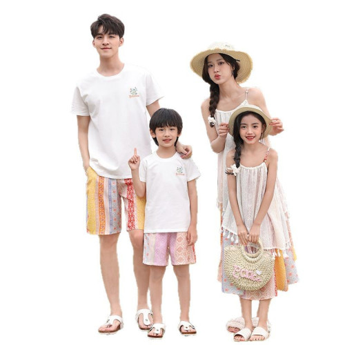 親子裝波西米亞夏季新款洋氣時髦度假風連衣裙母女吊帶裙