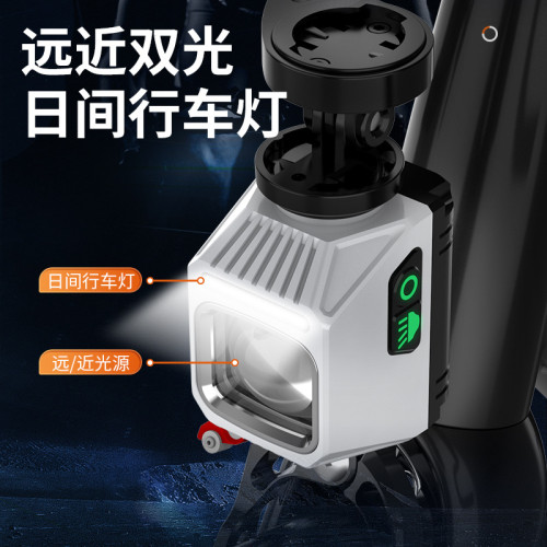 吊裝截止線自行車燈夜騎公路下掛前燈山地車防眩目鋁合金照明燈