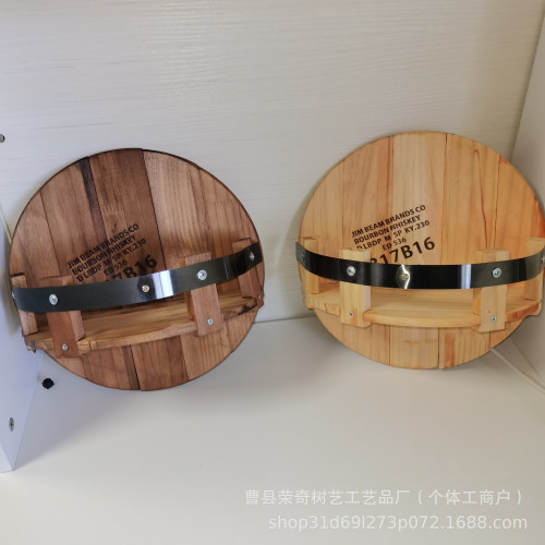 紅酒架創意牆掛飾物品收納架子廚房客廳玄關手工木製酒水展示