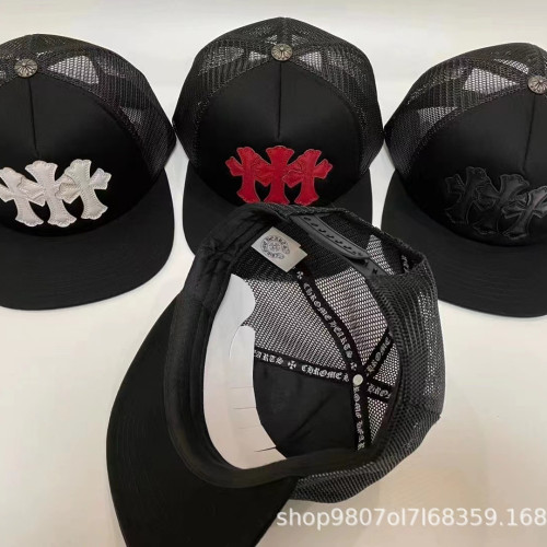 Chrome hearts 美式潮牌新款情侶夏季trucker cap 遮陽帽