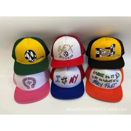 Chrome hearts 美式潮牌新款情侶夏季trucker cap 遮陽帽