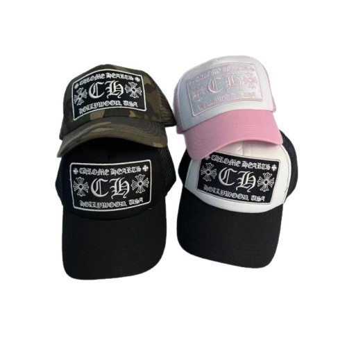 Chrome hearts 美式潮牌新款情侶夏季trucker cap 遮陽帽