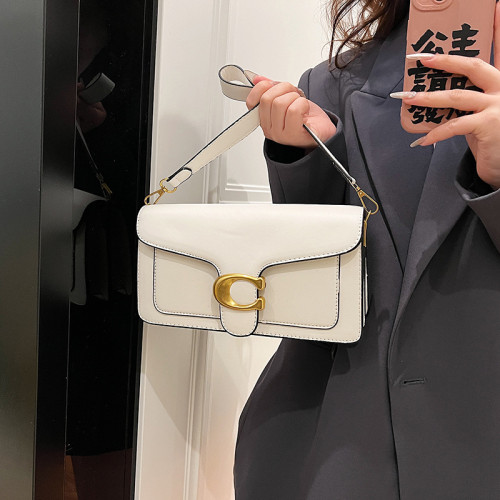 2025新款小衆包包女高級質感純色簡約百搭小方包通勤多隔層單肩包