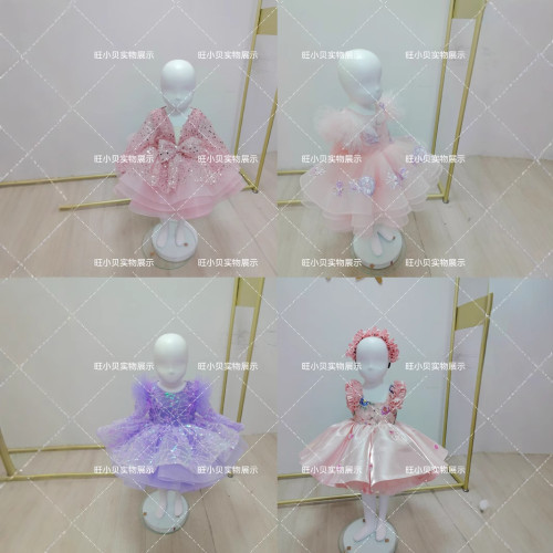 童禮服來圖製作兒童禮服女童禮服重工禮服來圖生日晚禮服