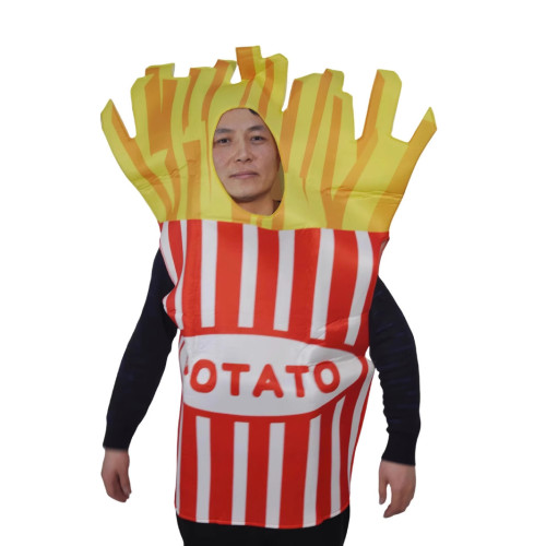 萬聖節零食派對cos服軟薯條成人舞台表演服道具服裝