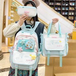 兒童書包女生初中生高中生減負大容量雙肩包女小學生高顔值生後背包