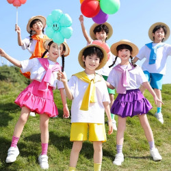 六一兒童節表演服幼兒園畢業照舞蹈合唱服小學生啦啦隊團體演出服