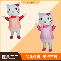 COS新款萬聖節搞怪角色扮演表演卡通人偶表演道具貓咪充氣服