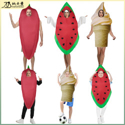 西瓜冰淇淋辣椒海綿扮演服新品萬聖新款網紅搞怪舞台趣味服裝