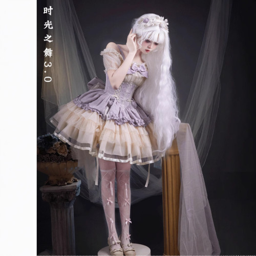 【時光之舞3.0】織錦園lolita原創洛麗塔可愛小清新狗短芭蕾lo