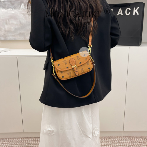 莫妮卡奇奇休閒百搭翻蓋小方包包女2025新款今年流行小衆