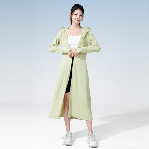 女中長款原紗可拆卸帽簷防曬衣防紫外線全身防護服莫尋防曬服薄款