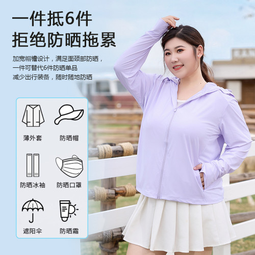 夏季新款透氣防曬衣防紫外線寬松防曬外套大帽簷防曬衫戶外防曬服