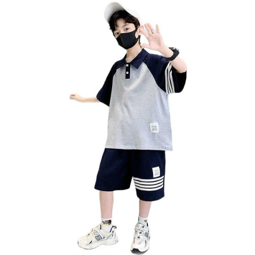 男童夏裝套裝2025新款帥氣中大兒童裝洋氣潮流夏款男孩運動兩件套