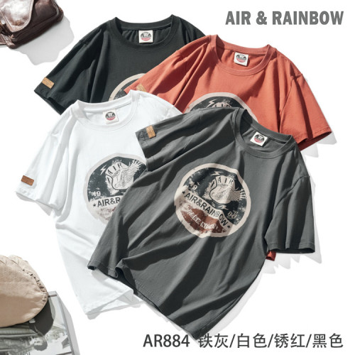 高級棉t恤男半袖索羅娜t恤男圓領戶外防曬速乾抑菌涼感短袖AR884