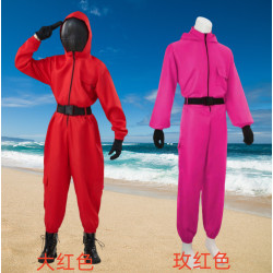 工裝連體衣萬聖節紙鈔屋cos服電影同款韓版cosplay服裝派對