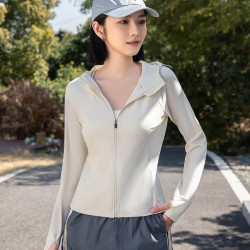 原紗防曬衣女UPF99+戶外冰絲瑜伽款連帽防曬服夏防紫外線釣魚服