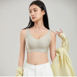 薄款內衣大胸顯小防下垂無鋼圈女聚攏無痕調整型大罩杯大碼文胸罩